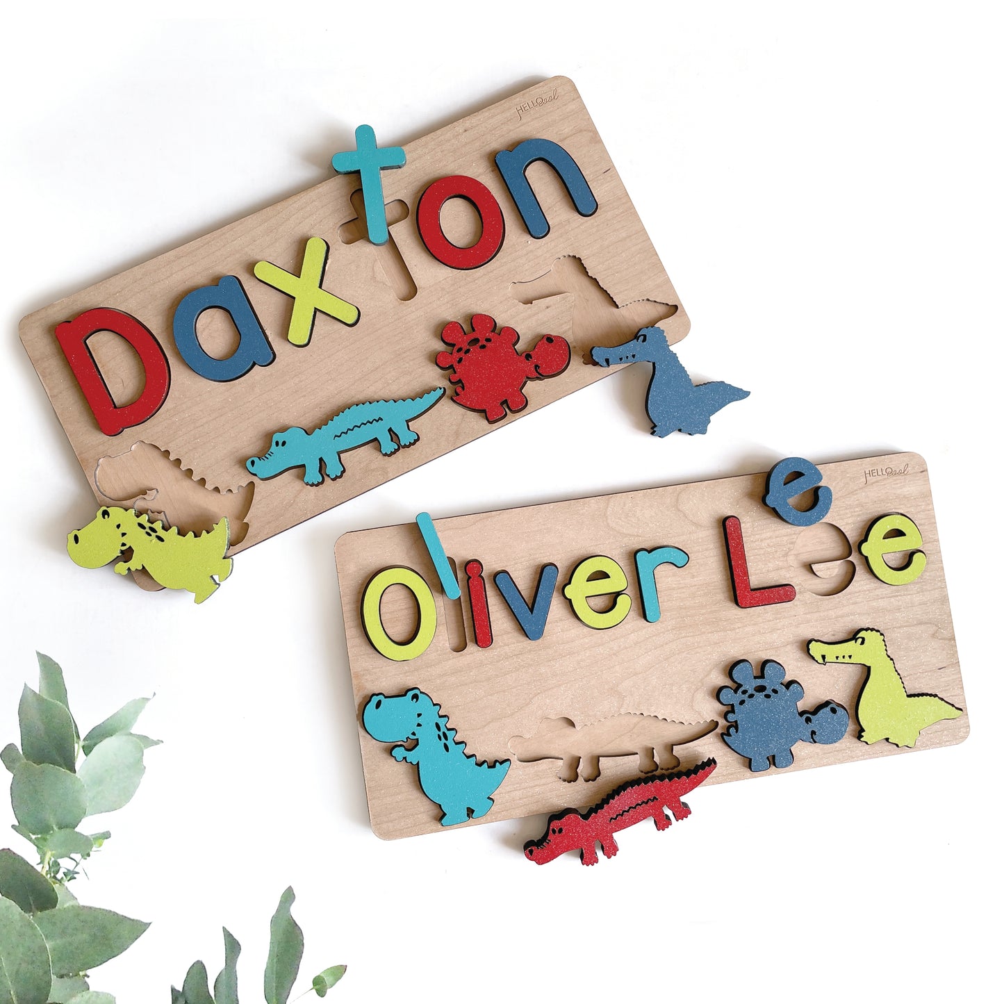 Personalized Dino & Crocodiles - Name and Theme Puzzle