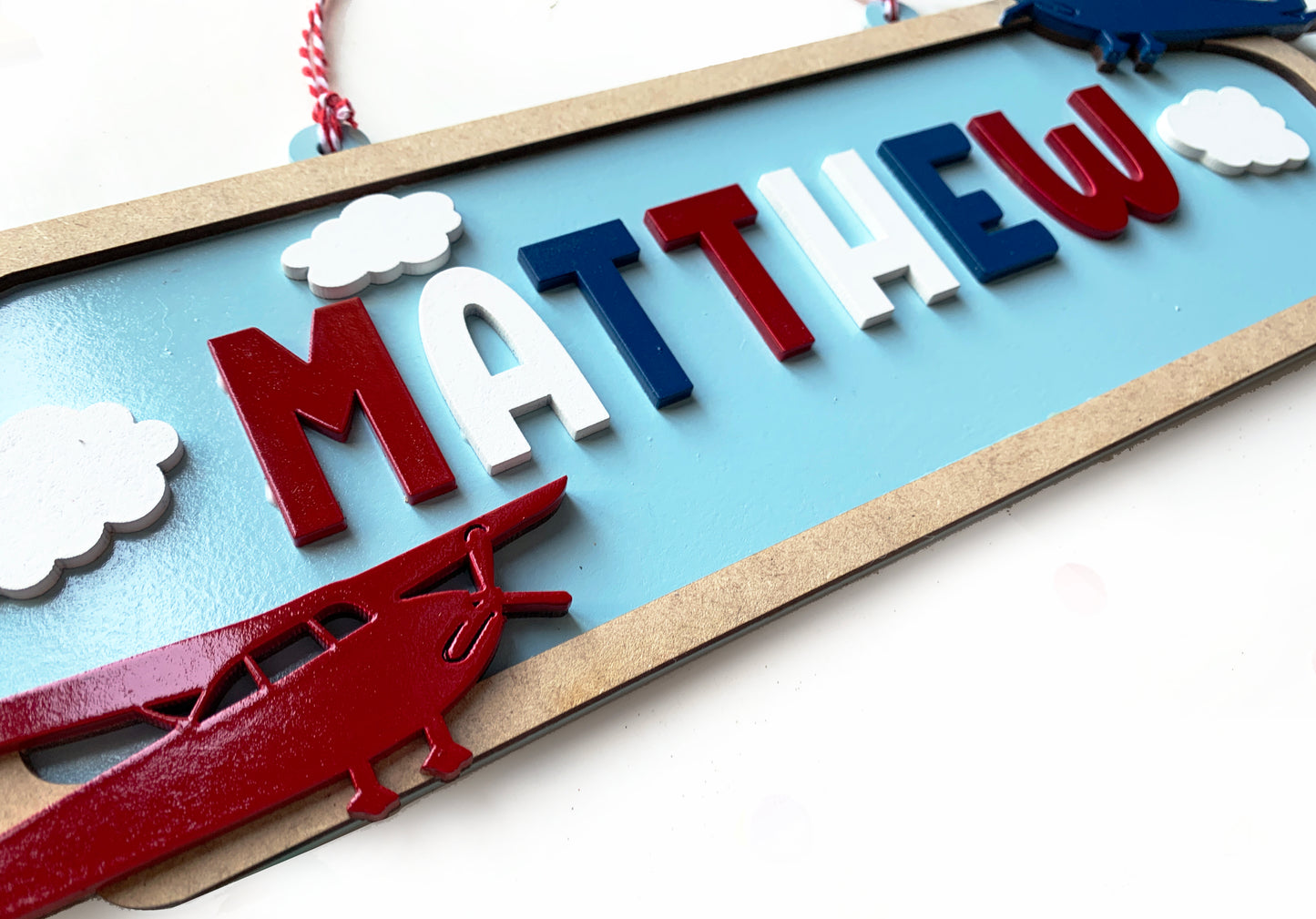 Aeroplane themed Door hanger