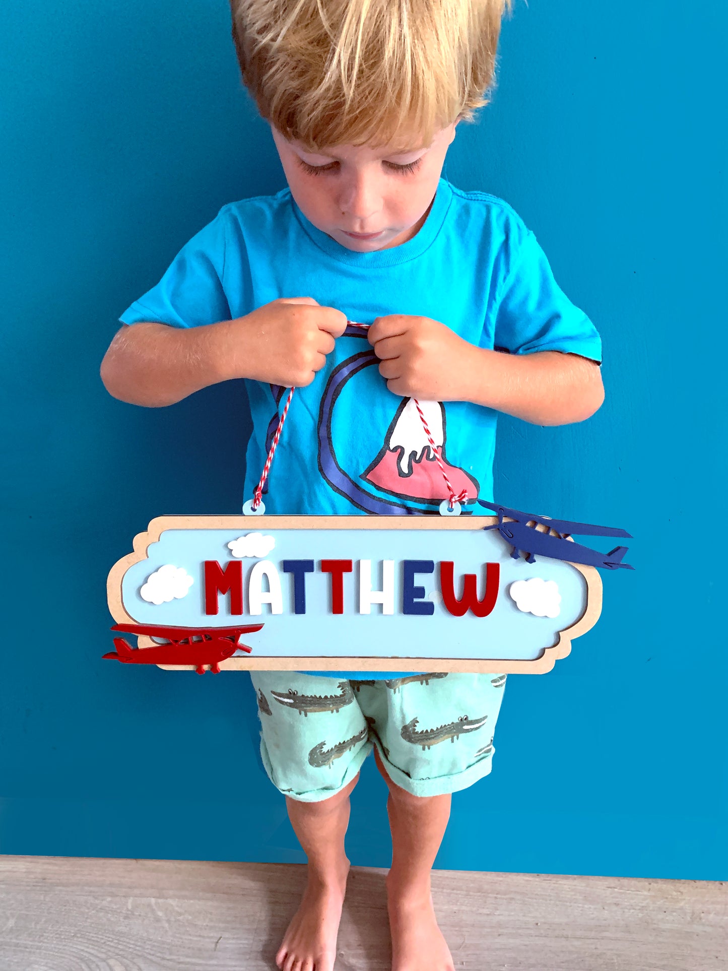 Aeroplane themed Door hanger