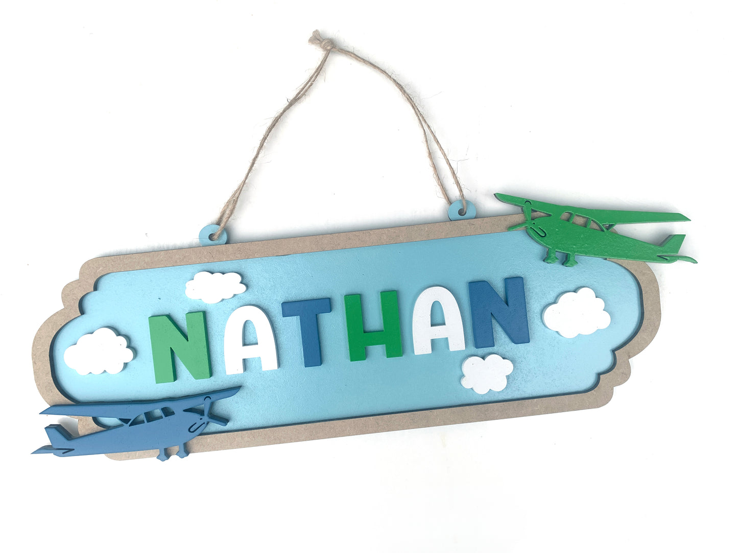 Aeroplane themed Door hanger