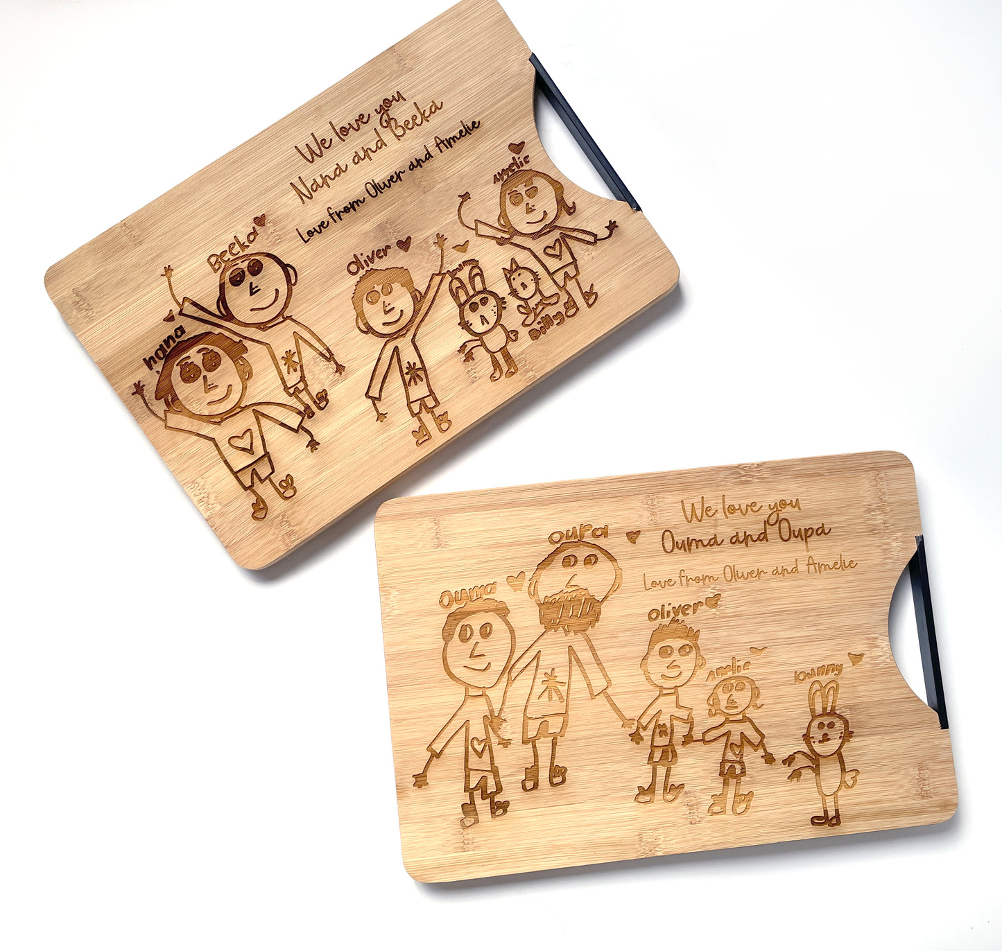 Your Own childs Drawing Personalized Cutting Board