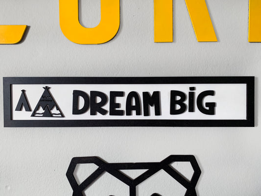 DREAM BIG wall decor