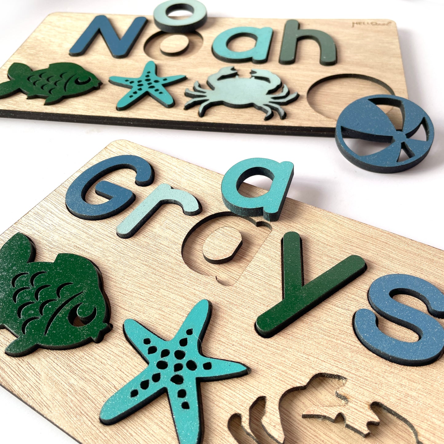 Personalised FISH & BEACH Name and Theme Puzzle