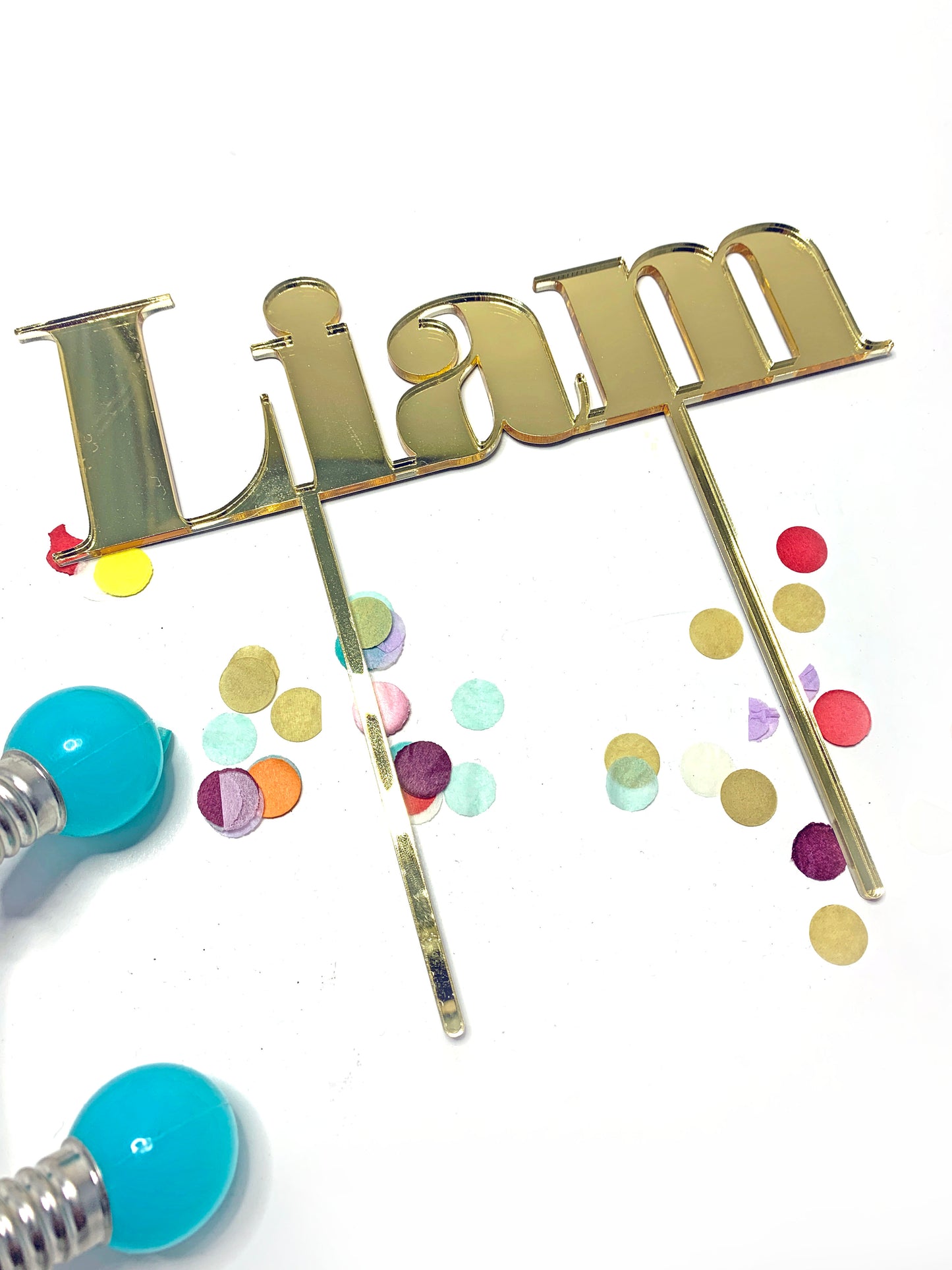 Gold Mirror name topper