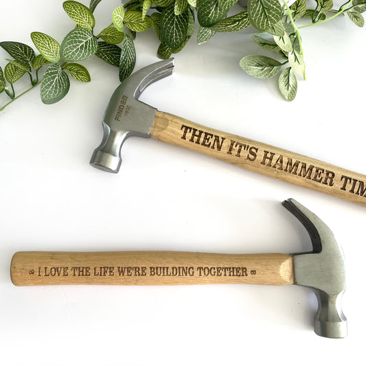 Engraved Hammer perfect for Fathers day