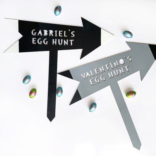 Personalised Easter Hunt sign