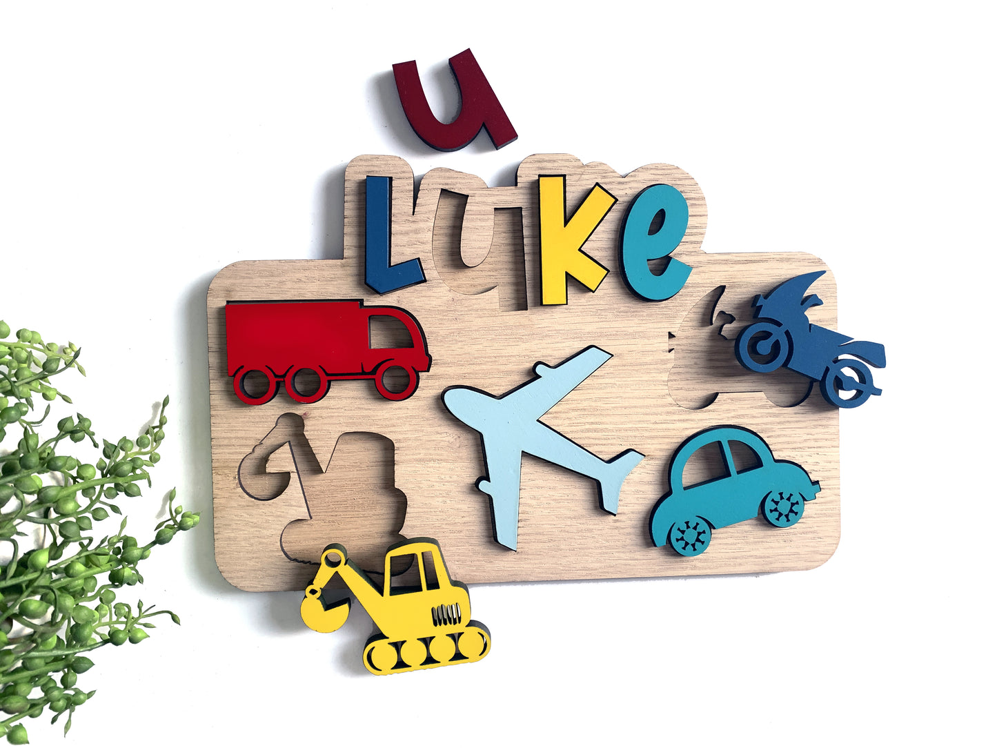 Personalized TRANSPORT Name and Theme Puzzle