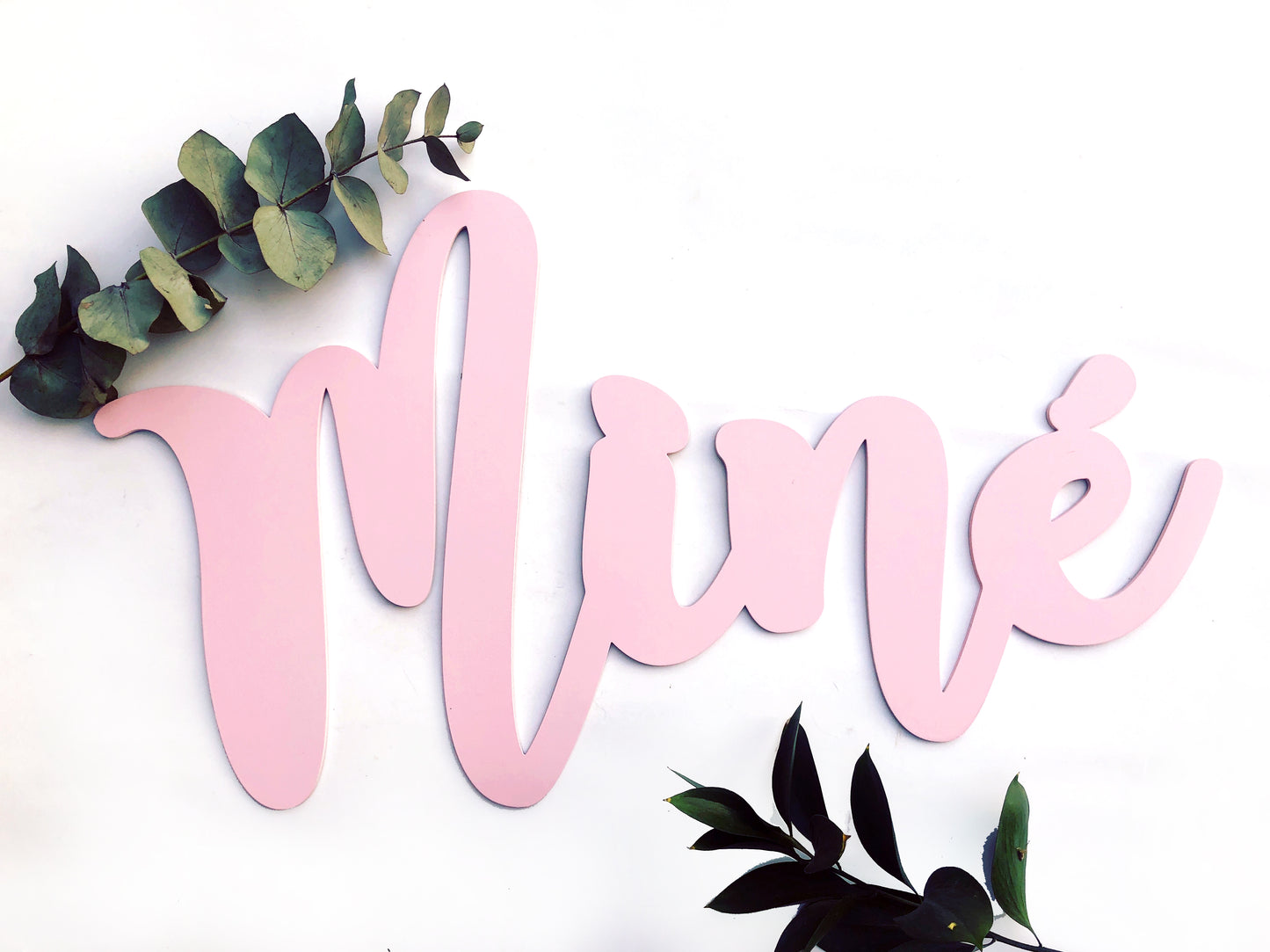Personalized Wooden Name - Painted wood. 3 sizes: 40cm, 60cm and 70cm long