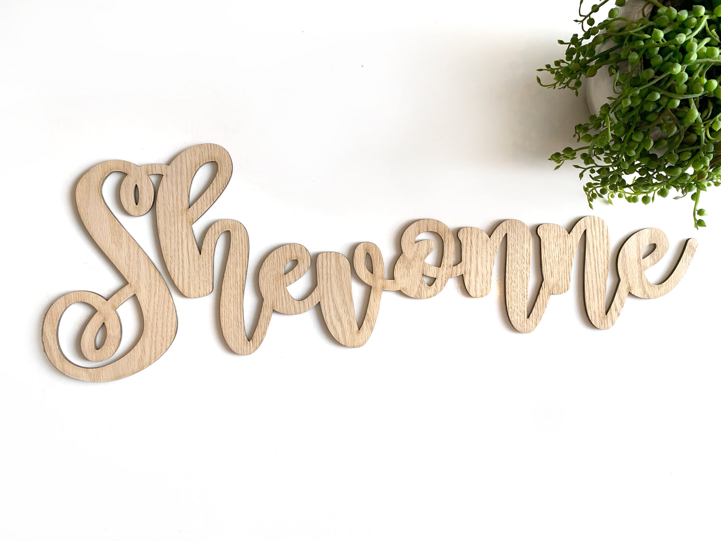 Personalized Wooden Name - Natural wood. 3 sizes: 40cm, 60cm and 70cm long