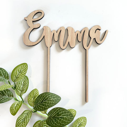 Personalised Wooden Name Cake Topper