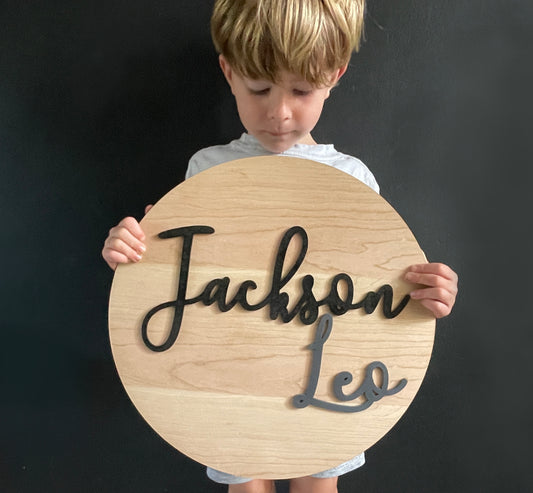 Personalised Woodn Name Plaque
