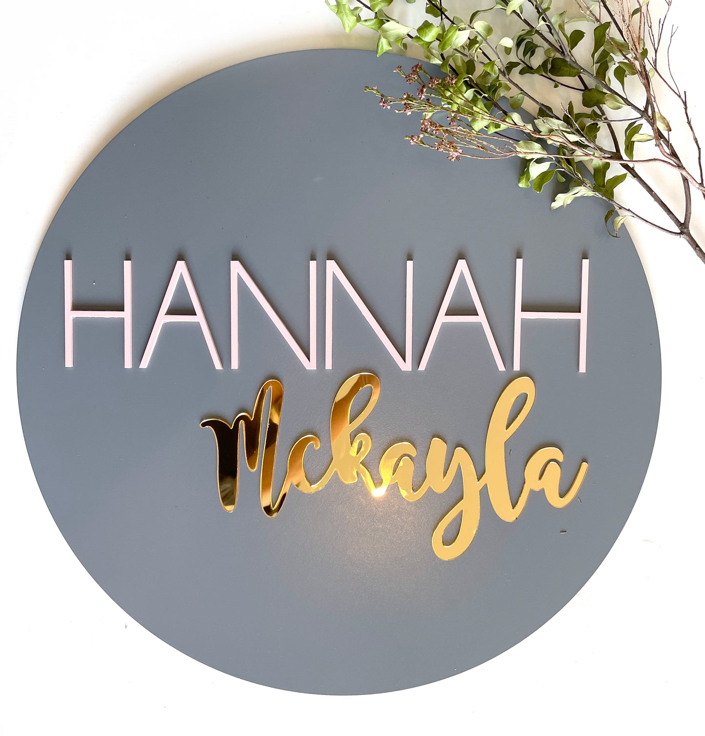 Personalized Wooden Name Plaque Decor