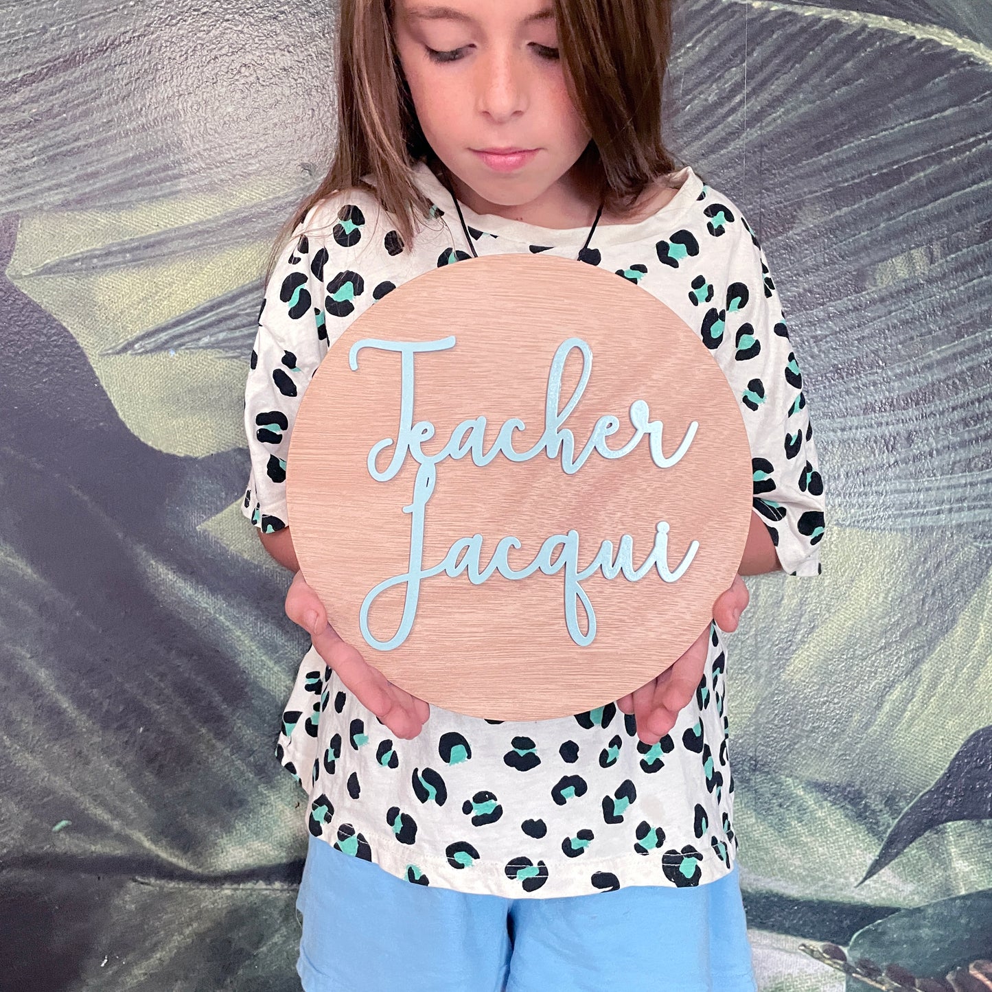 Personalized Teacher Name Desk Sign
