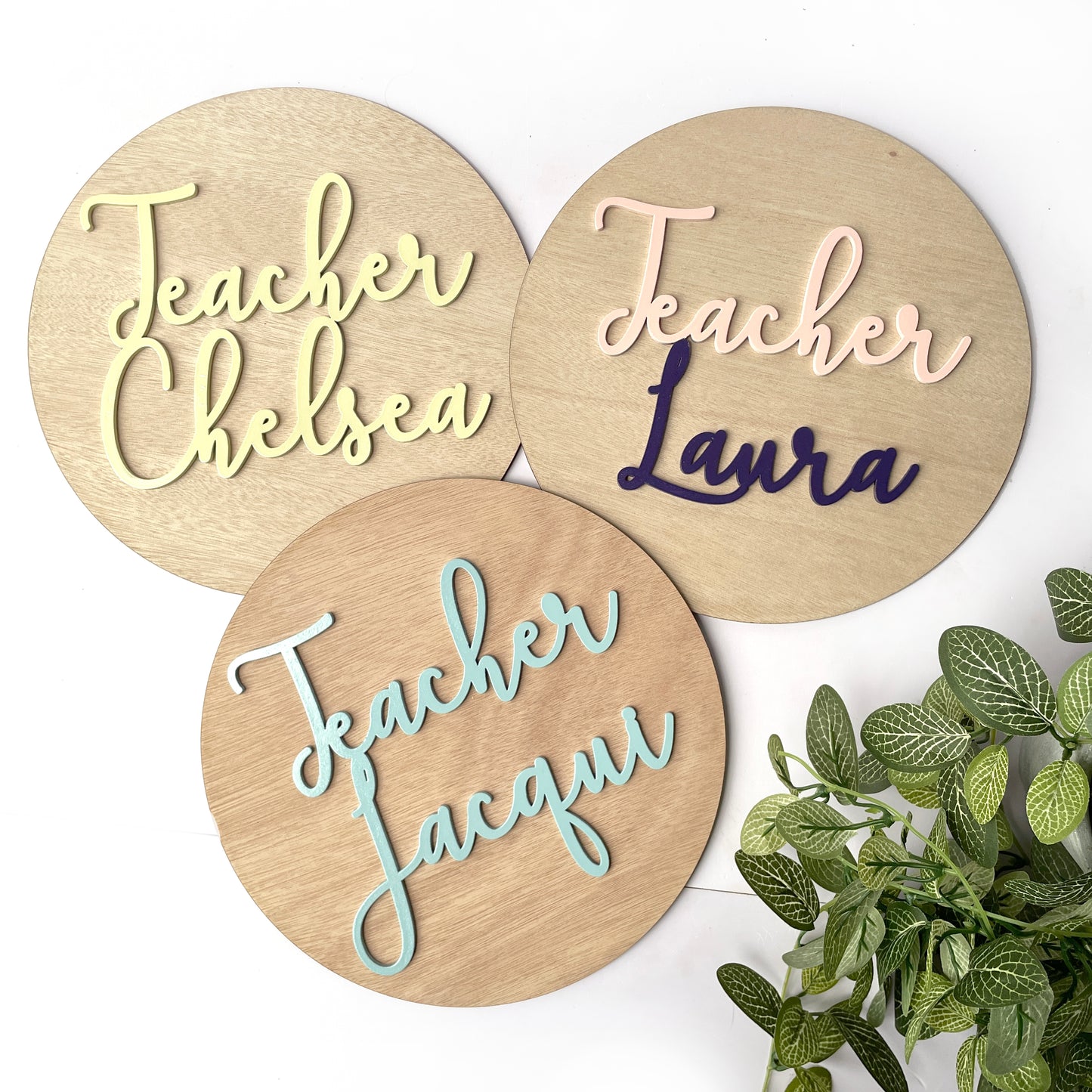 Personalized Teacher Name Desk Sign