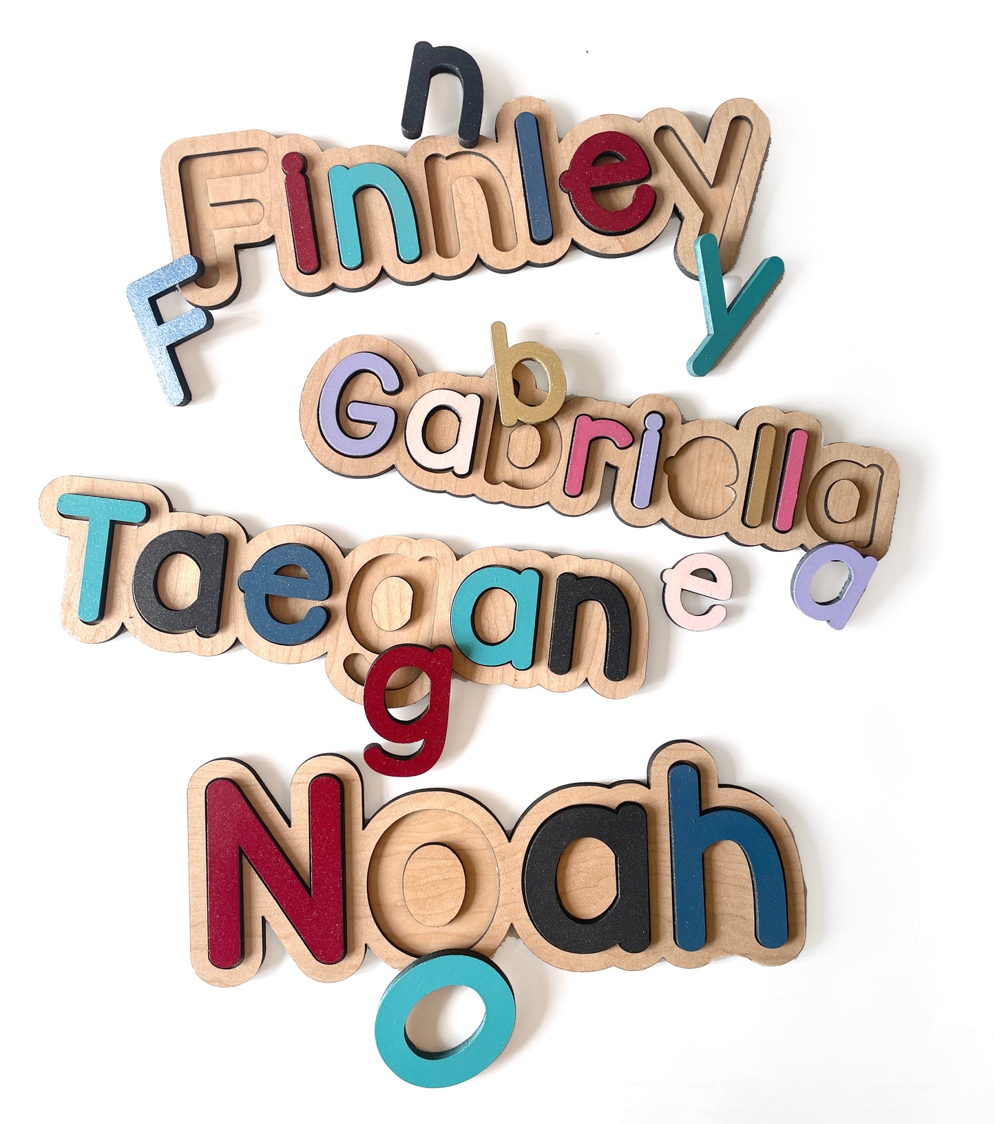Personalised Name Shape Wooden Puzzle