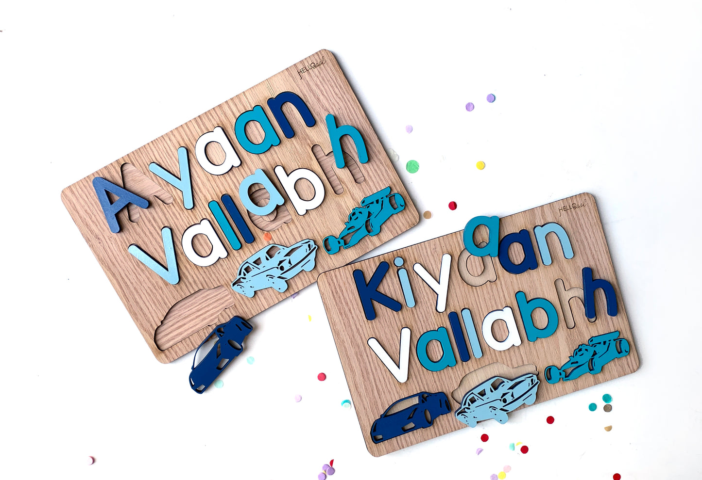 Personalized CARS Name and Surname Puzzle