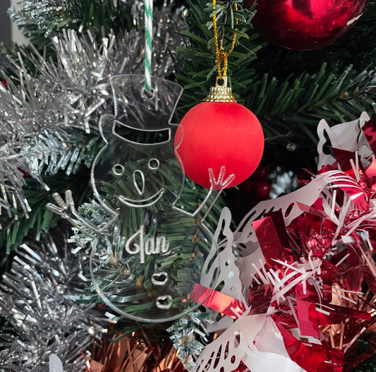 5 for R120 – Acrylic Personalised Christmas Decorations