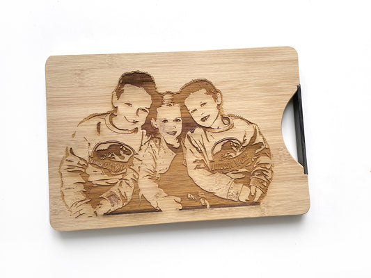 Photo Engraved Personalized Cutting Board