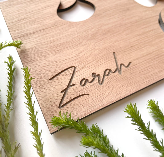 Personalized Wooden Puzzle Coasters