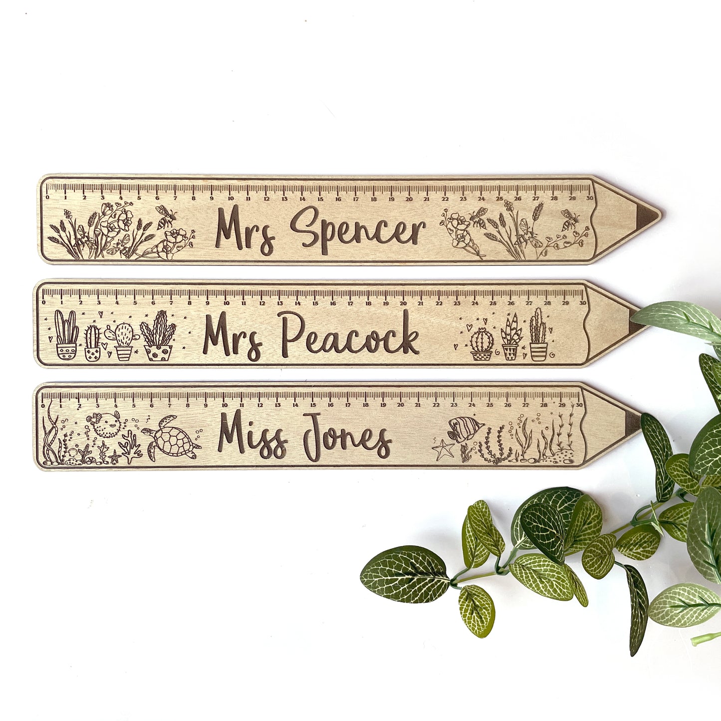 Engraved Teacher Ruler