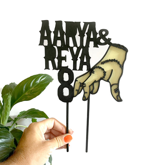 Wednesday themed cake topper