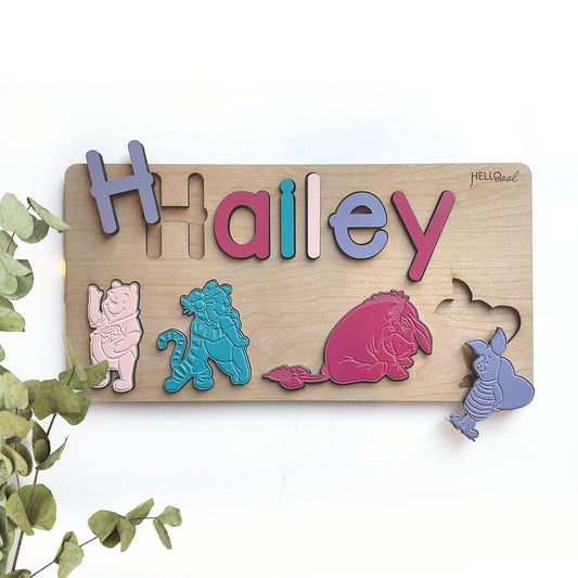 Personalized WINNIE THE POOH Name and Theme