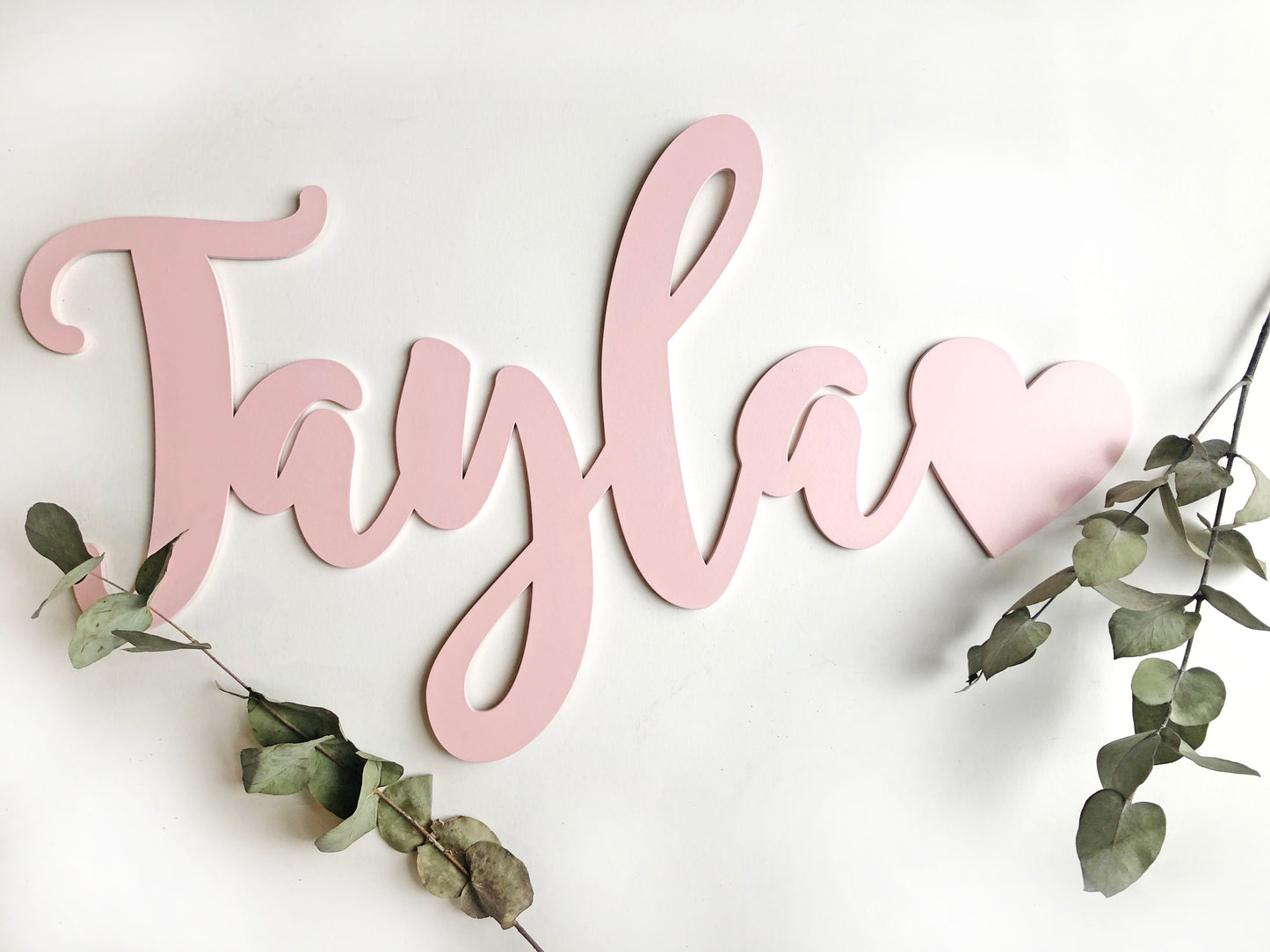 Personalized Wooden Name - Painted wood. 3 sizes: 40cm, 60cm and 70cm long