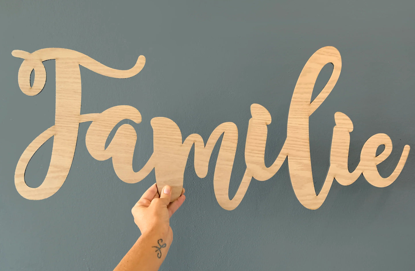 Personalized Wooden Name - Natural wood. 3 sizes: 40cm, 60cm and 70cm long