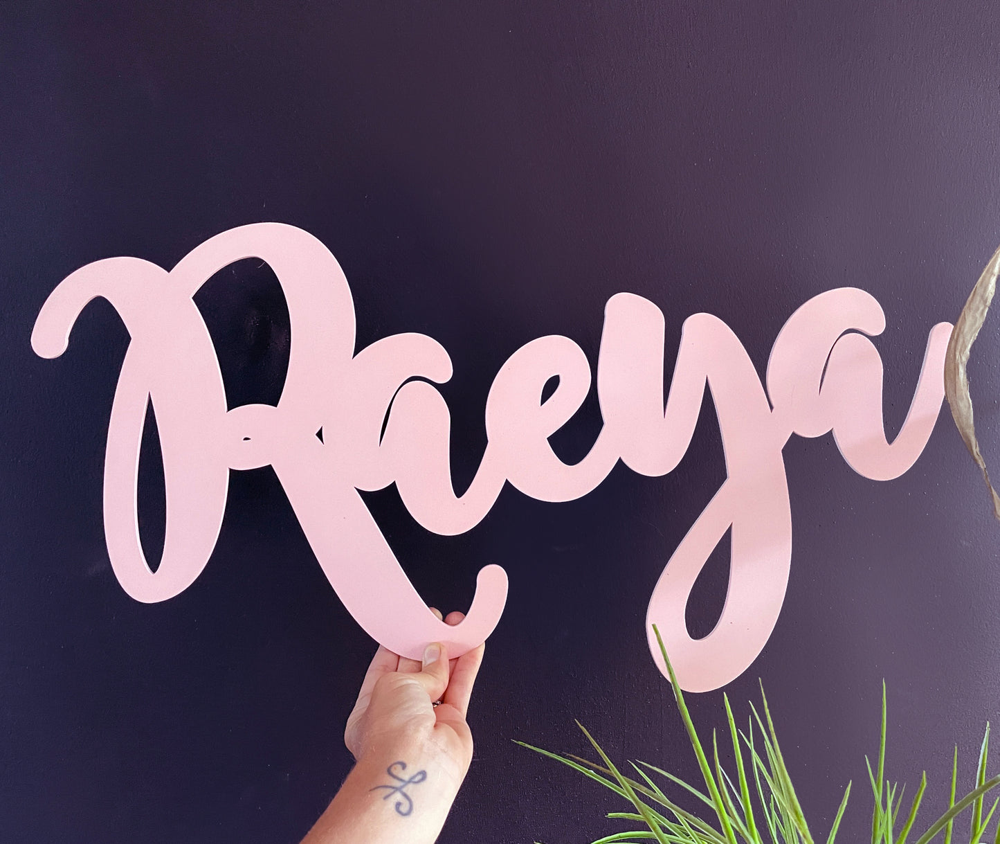 Personalized Wooden Name - Painted wood. 3 sizes: 40cm, 60cm and 70cm long