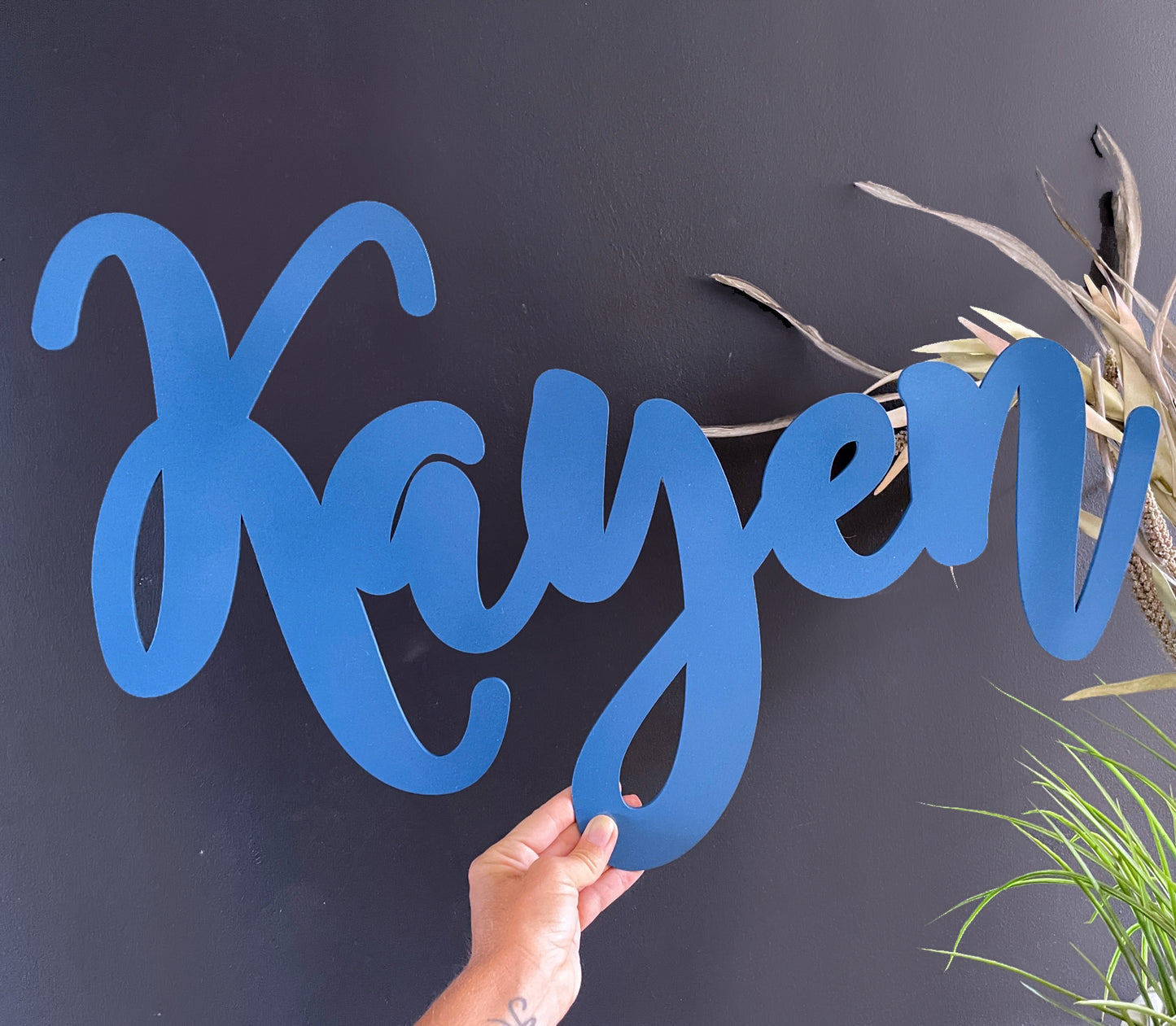 Personalized Wooden Name - Painted wood. 3 sizes: 40cm, 60cm and 70cm long