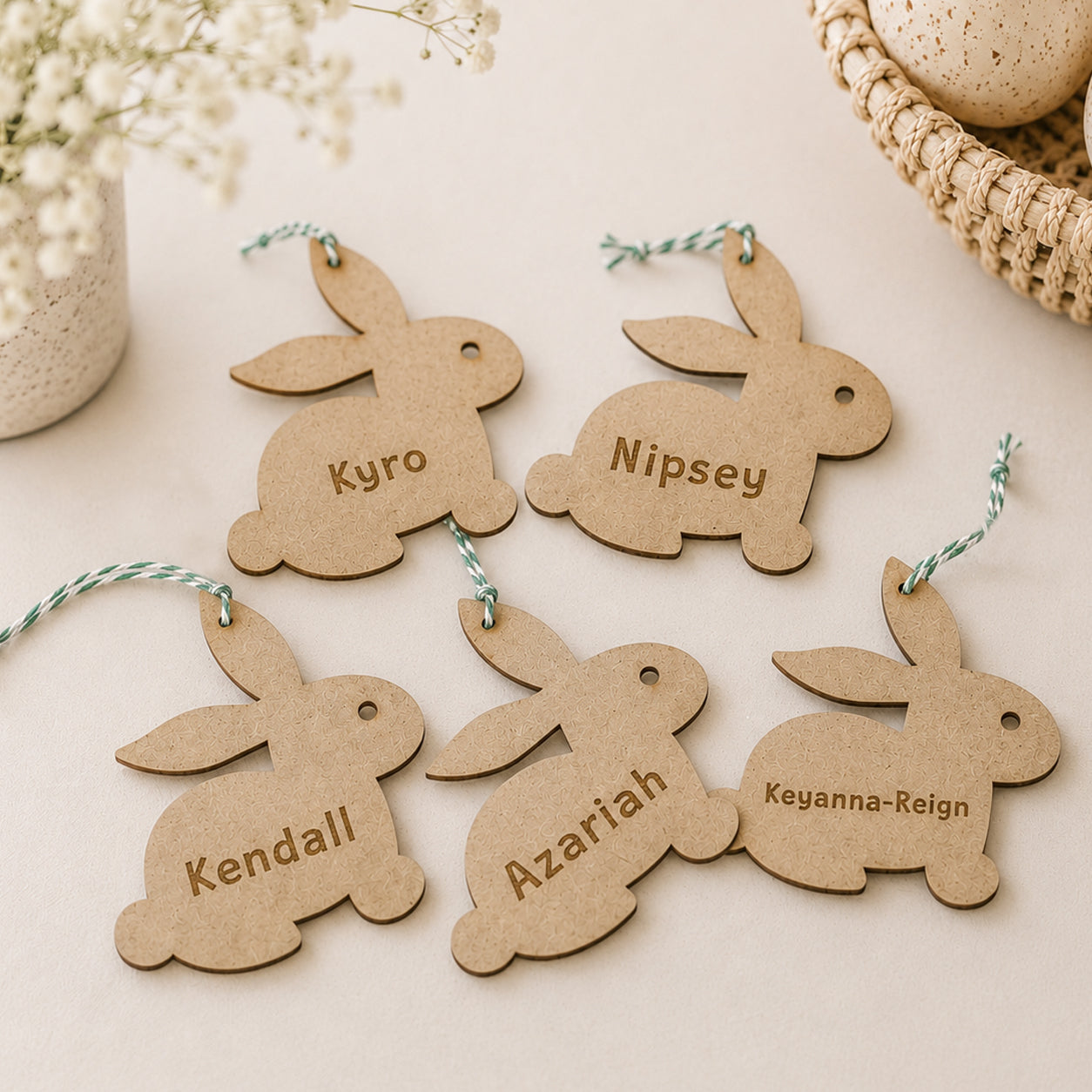 5 for R80 Easter Personlized Name Tags