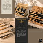 Logo Engraved Premium 5-Piece Braai Set; Corporate Gifts for Companies