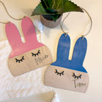 Personalized Dipped Bunny Hanging Decor