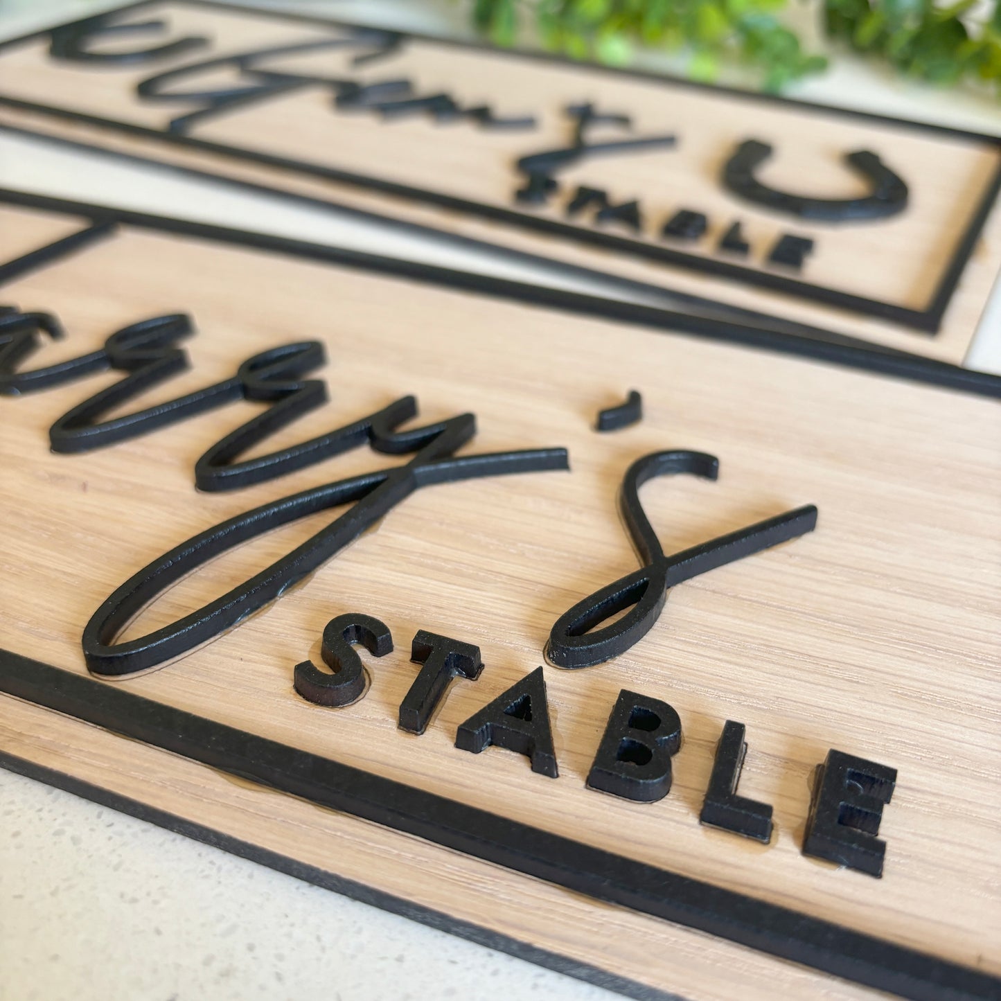 Personalized Horse Name Sign, Equestrian Stable Plaque