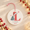 Personalised Christmas Acrylic Decoration With Any Letter And Name