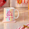Personalised Rainbow Stripe Teacher Mug