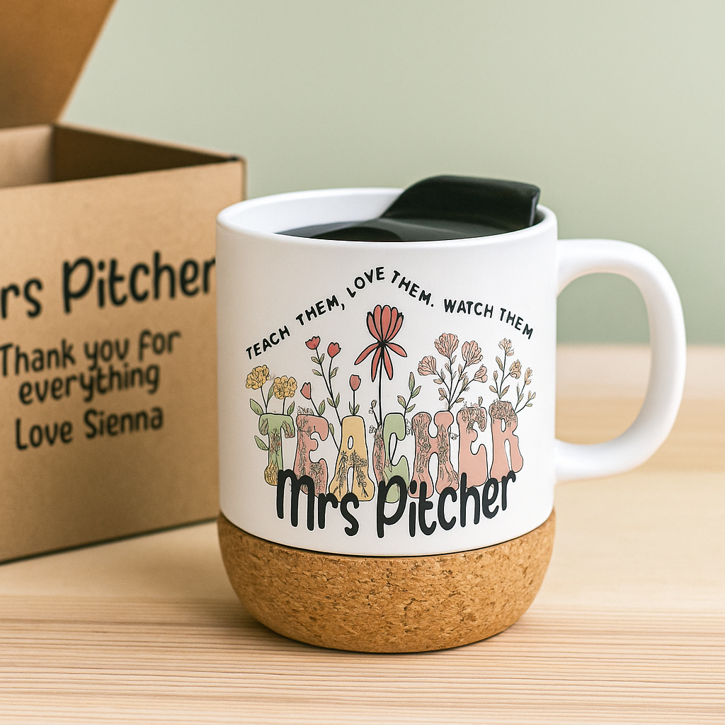 Personalized Teacher Travel Mug with Gift Box