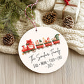 Personalised Printed Acrylic Family Christmas Hanging Decoration