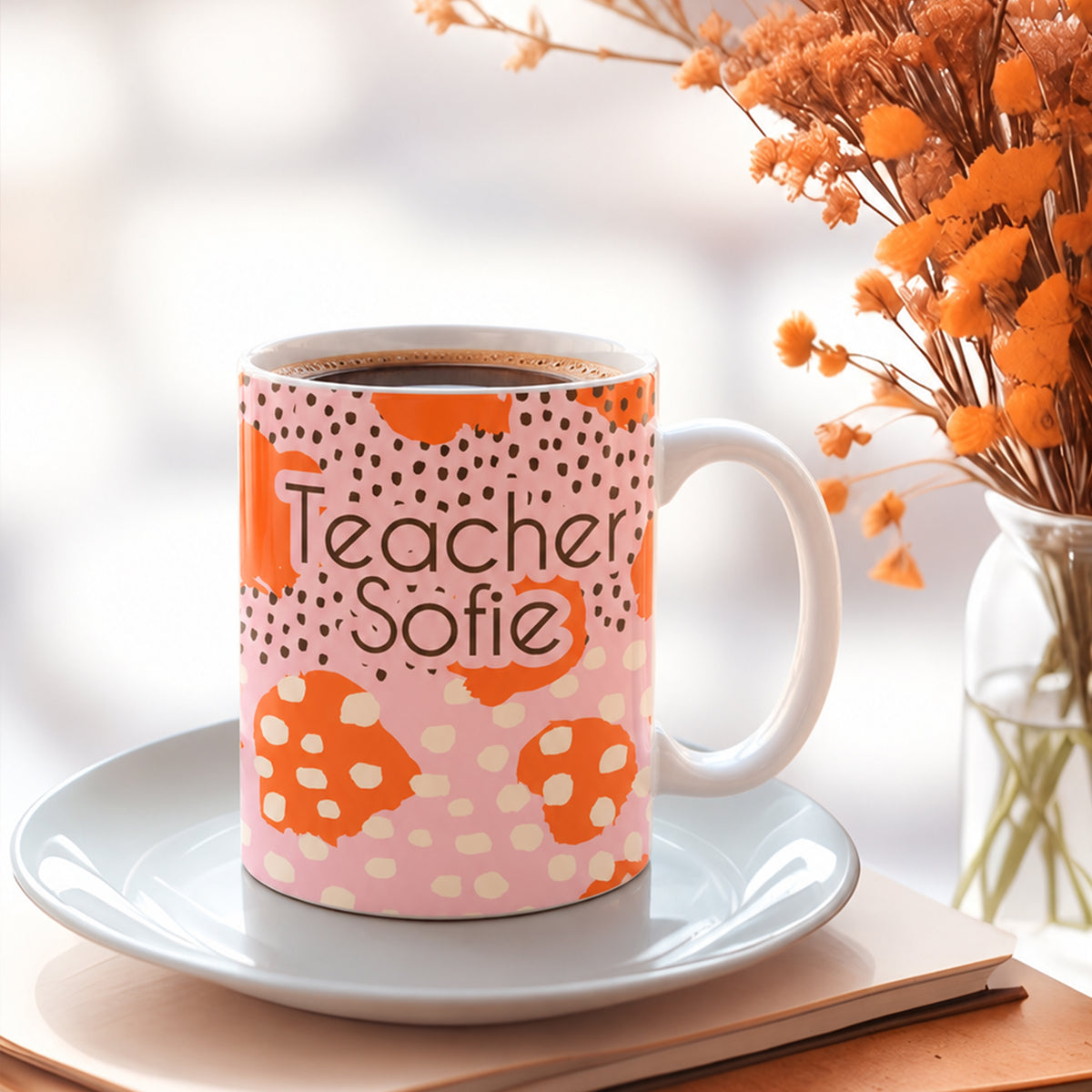 Bright, bold and made for a teacher who's one of a kind!