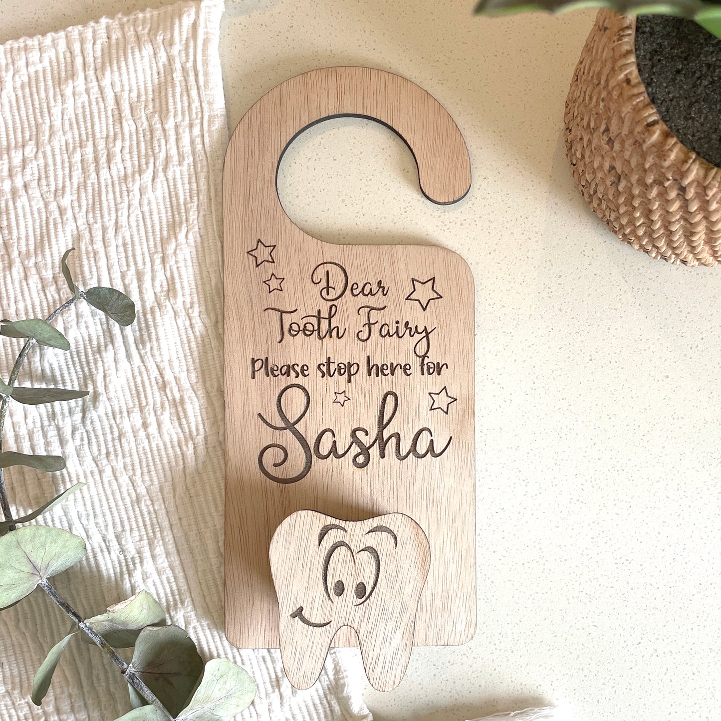 Personalised Tooth Fairy Hanger