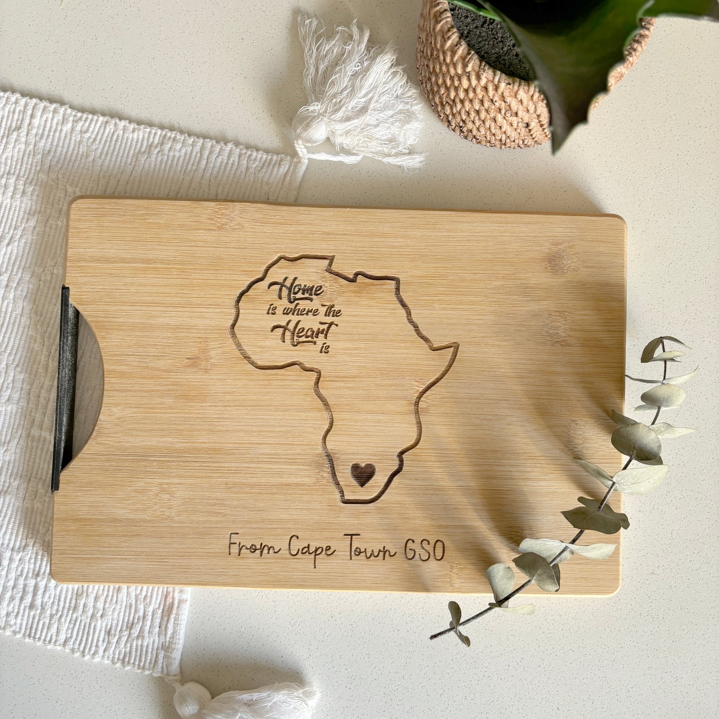 Personalized Africa Cutting Board