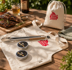 Gourmet Gift Set - Apron, Braai Tongs and Spices; Corporate Gifts for Companies