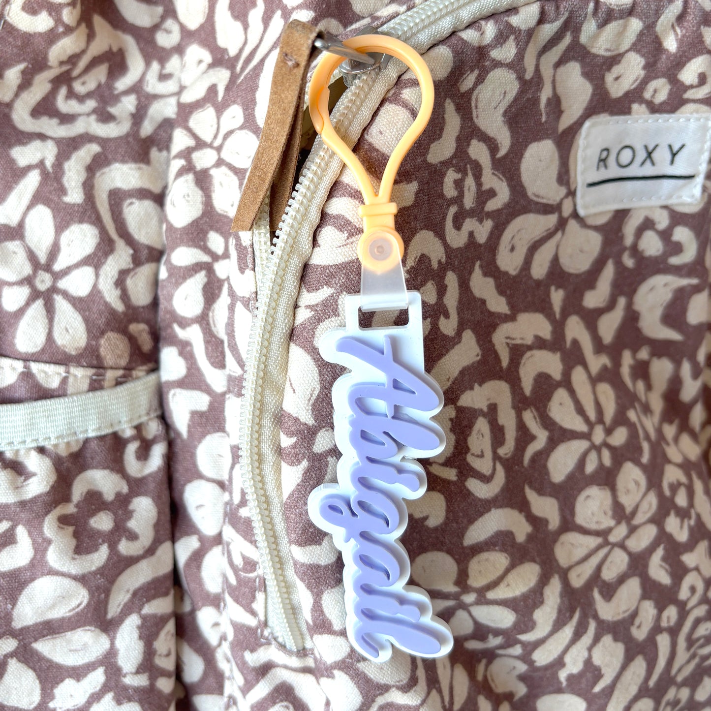 Personalised Acrylic School Bag Tag