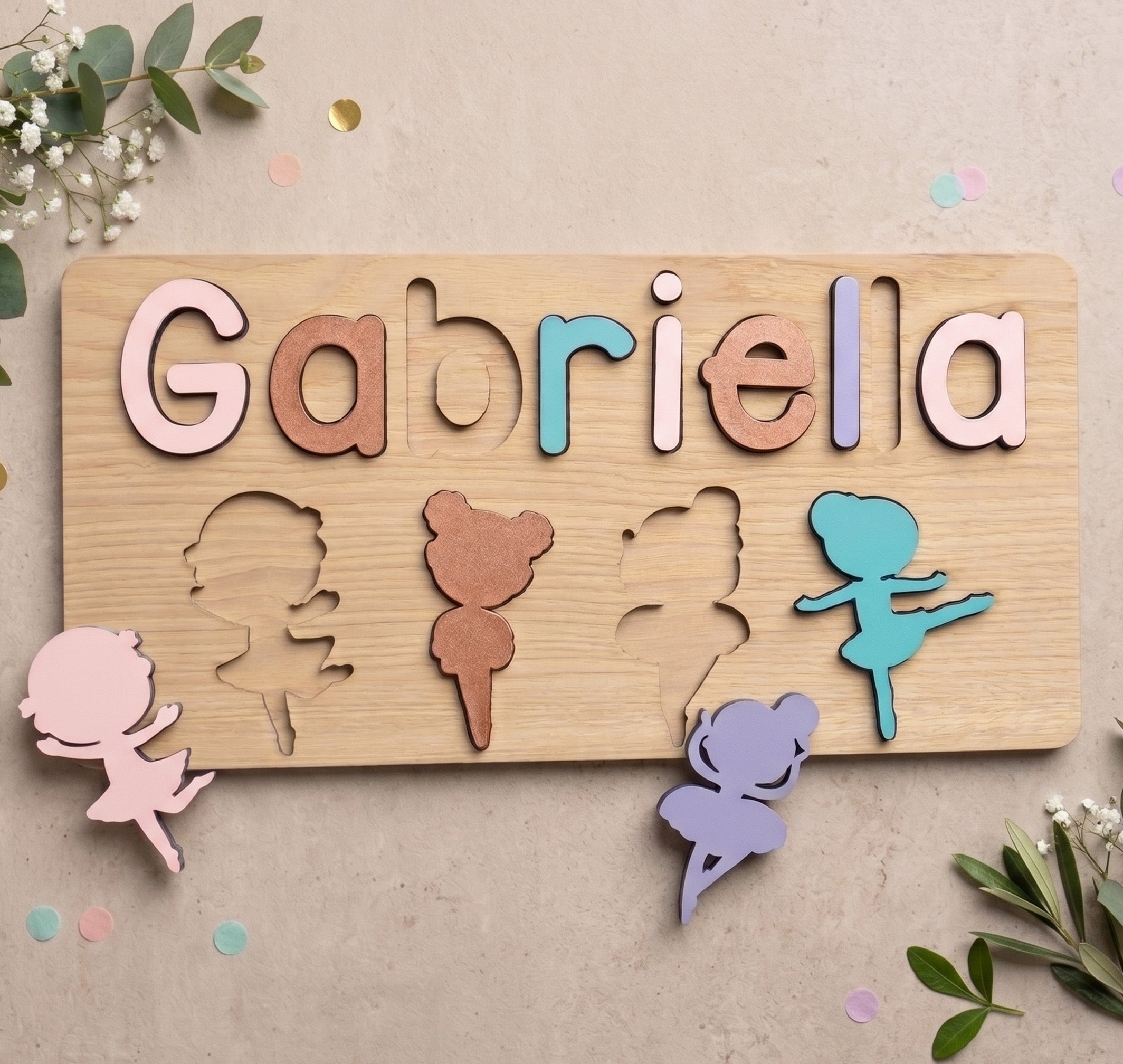 Personalized BALLERINA Name and Theme Puzzle