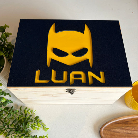 Batman Personalised Wooden Keepsake box