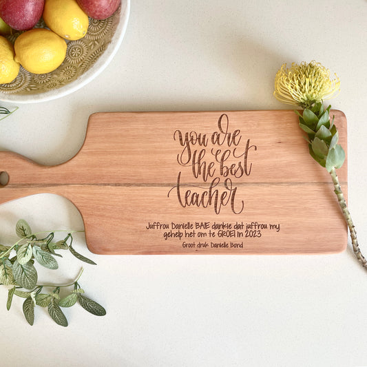 Personalised "You are the Best" Teacher Server - 56cm long