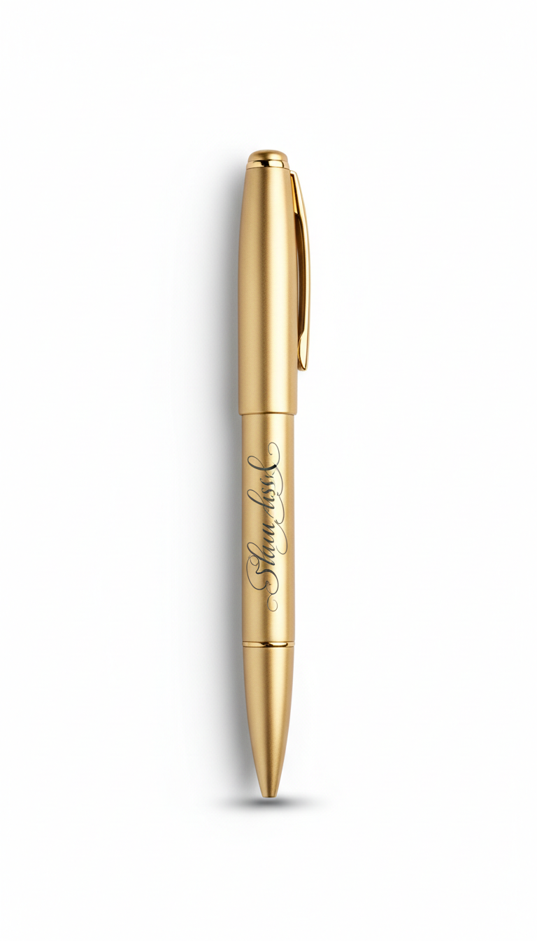 Soft Gold Personalized Engraved Pen
