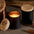 Personalized Candle with Engraved Bamboo Lid; Teacher Appreciation Gifts