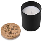 Personalized Candle with Engraved Bamboo Lid; Teacher Appreciation Gifts