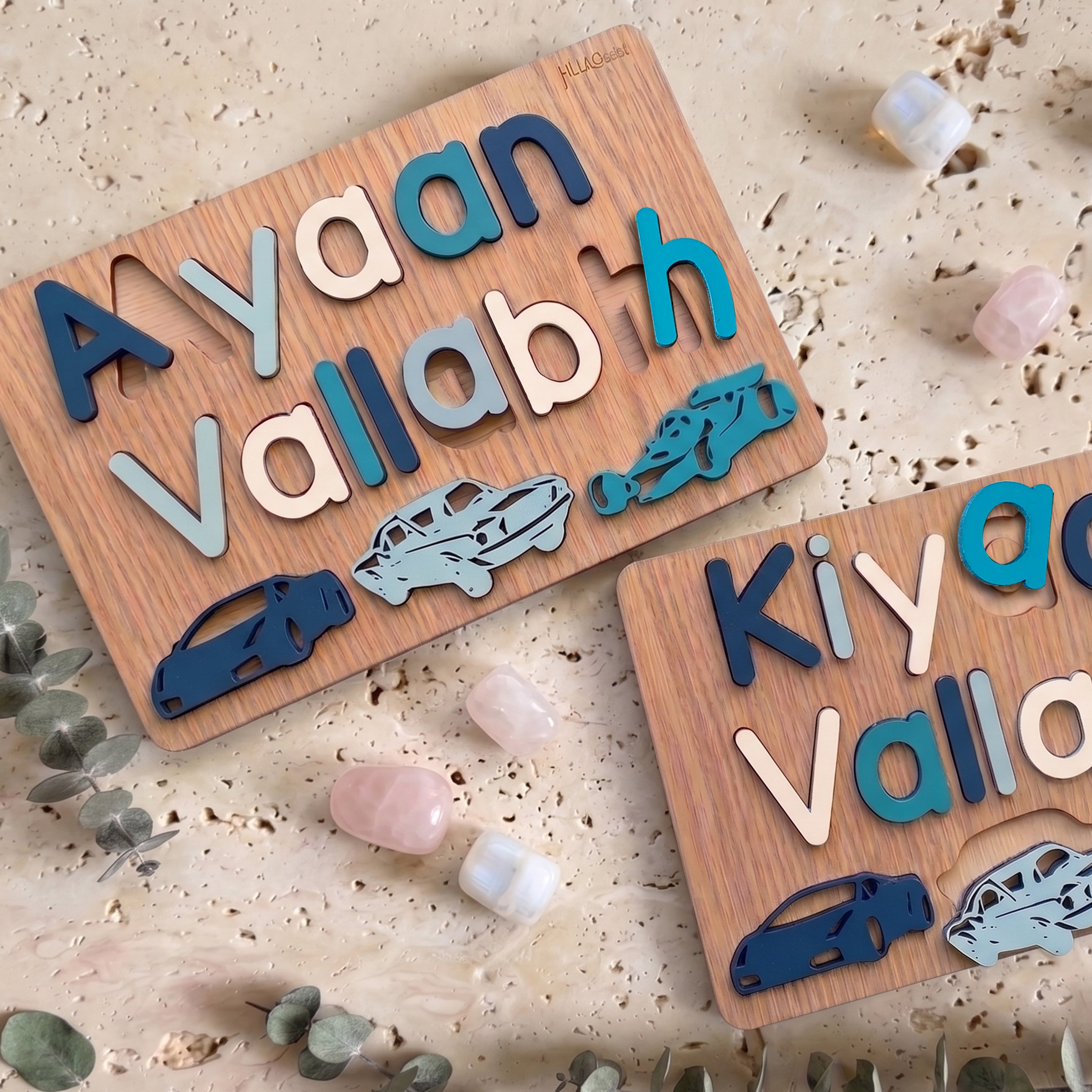 Personalized CARS Name and Surname Puzzle